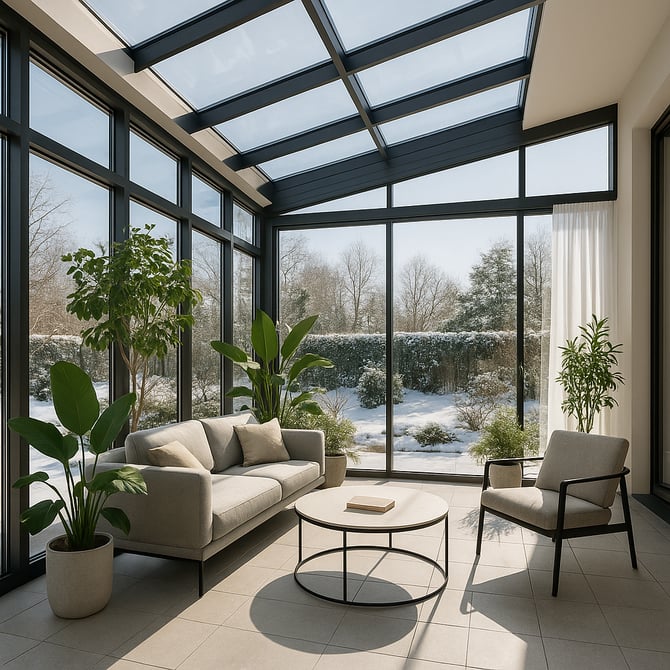 Zimn zahrady elegantn prostor pro svtlo klid i rostliny Modern style